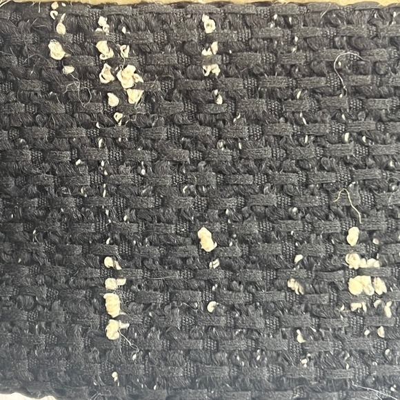Jennifer Ouellette Black Basketweave Headband with Cream Faux Fur Lining Wide‎ main image 9